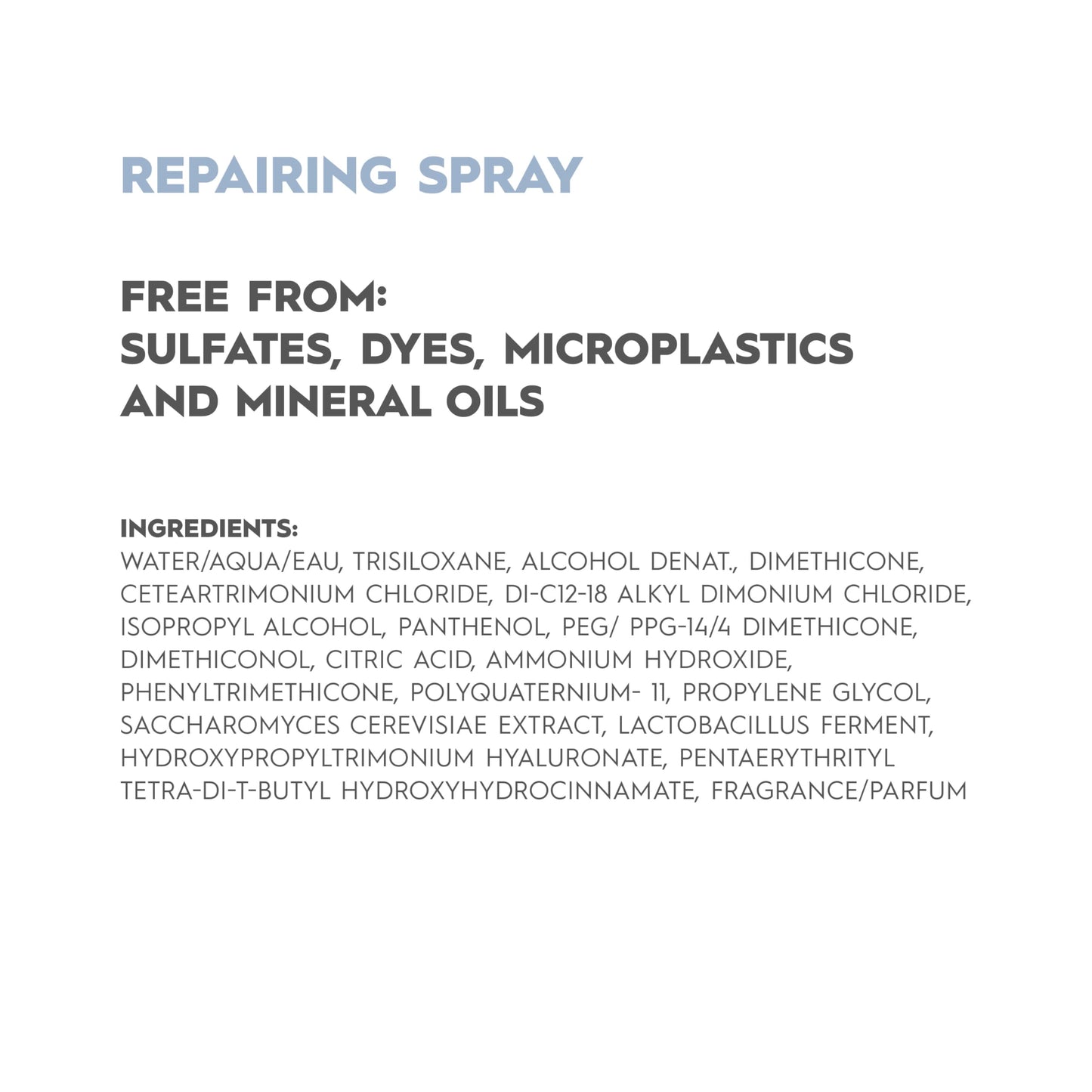 KERASILK Repairing Spray | Protects Against Breakage & Brittleness | Nourishes, Hydrates & Detangles Strands | With Heat Protection | For Dry, Stressed & Damaged Hair | 125ml