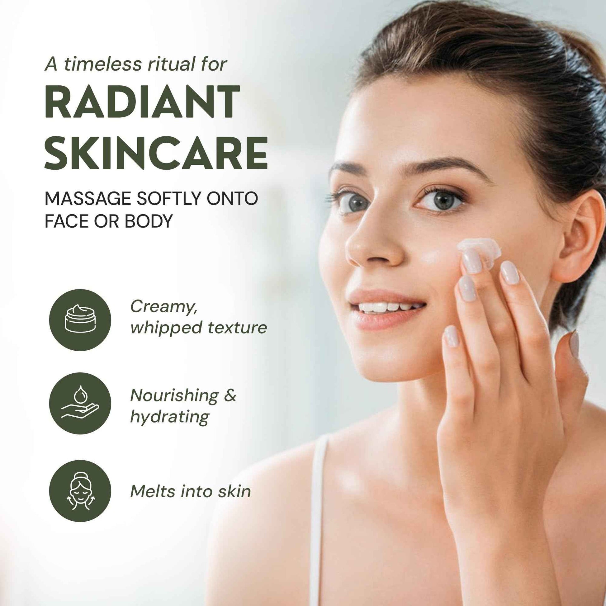 RAW ACTIVES Beef Tallow for Skin Care - 100% Grass Fed Grass Finished - with Organic Jojoba, Prickly Pear, Rosehip, Tamanu Oils, Neroli, Vanilla & Manuka Honey - 3oz