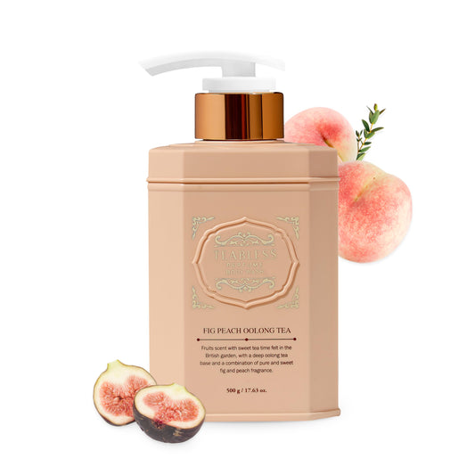 Perfumed Body Wash Women Fig Peach Oolong Tea (17.63oz/500ml) - Hydrating Body Cleanser for Sensitive Skin - Korean Skin Care - Gentle, Moisturizing, Non-Sticky, Fig Fruity Scent - Mild Scrub