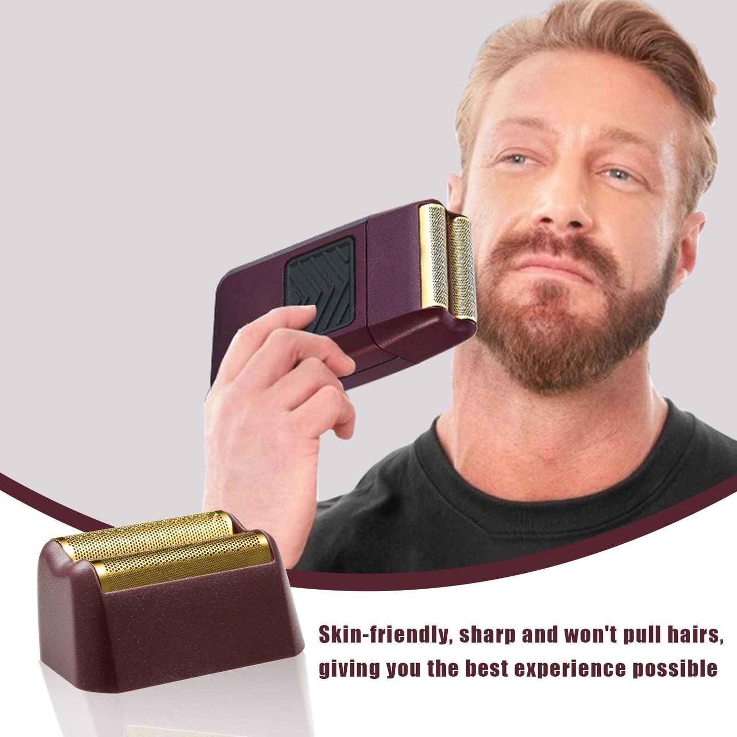 Pro 5 Star Series Finale Shaver Replacement Foil and Cutter Bar Assembly Compatible with wahl Shaver Model 7031-100/7043-100-For Men's Shaving- 3Pcs Red