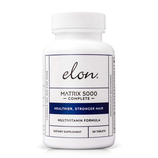 Elon Matrix 5000 Complete Multivitamin — Skin, Hair and Nail Growth Vitamins — Healthy Hair Growth Vitamins for Women — 5000Mcg Biotin Supplement for Healthier & Stronger Hair (60 Day Supply)