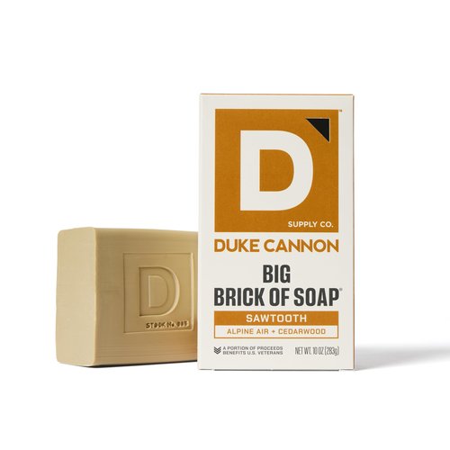 Duke Cannon Supply Co. Large Brick Bar Soap Bundle - Men's Soap with Masculine Scents - USA-Made - All Skin Types - Wayfinder, High Country, Superior, & Sawtooth - 10 oz (4 Pack)