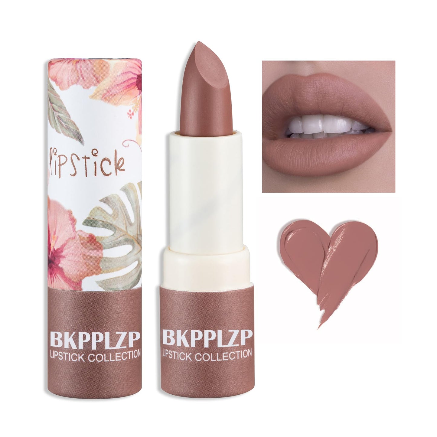 1 Pack Crystal Flower Jelly Lipstick,Magic Color Changing Lipstick,PH Clear Temperature Color Changing Lip Gloss,Lip Balm,Long Lasting Nourishing Moisturizing Lip Stick Set 05