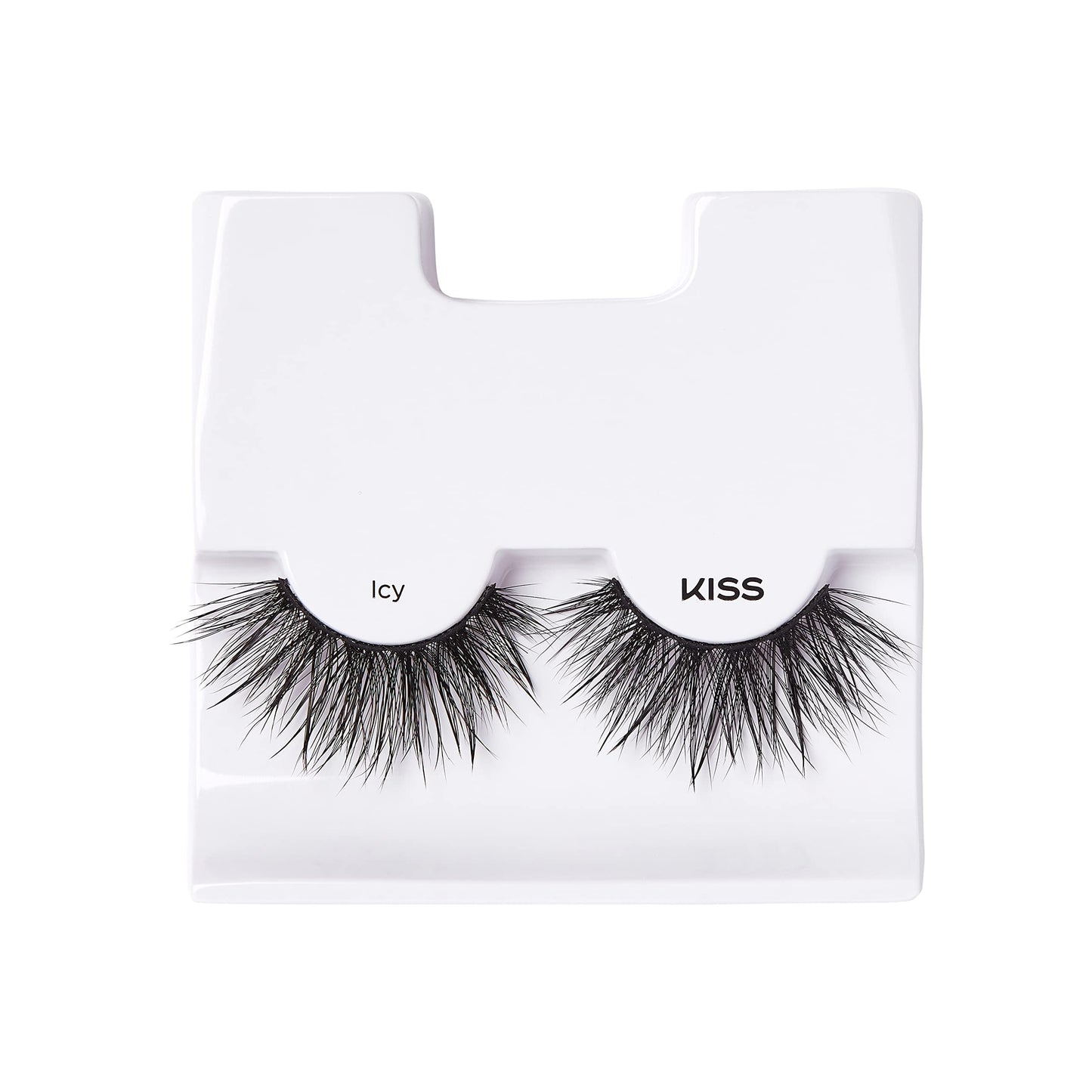 KISS Lash Drip False Eyelashes, Spiky X Boosted Volume, Unique Wet Look Hydrated Effect, Multi-Length Rewearable Fake Eyelashes, Wispy Crisscross Lash Pattern, Style ?˜Icy?? 1 Pair