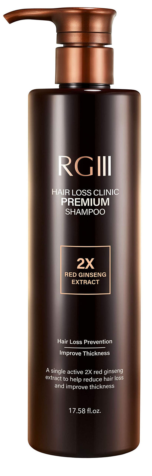 COSMOCOS RG3 RGIII PREMIUM HAIR LOSS CLINIC SHAMPOO (ONE BOTTLE)