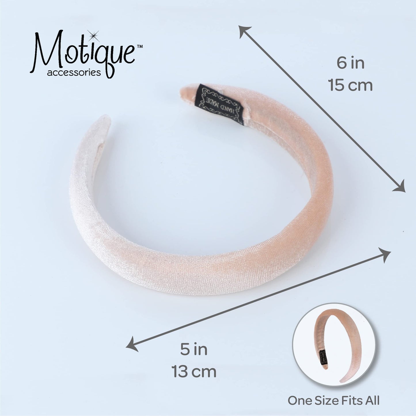 Tan Padded Headband for Women and Girls- Hair Styling Accessories Fashion Hairband