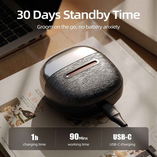 Electric Foil Shavers for Men, 3 Floating Blades for Close & Clean Shaving, Mini Electric Razor with Precision-Compact Body, Waterproof, 90 Min Runtime, Travel Lock (SilverBlack)