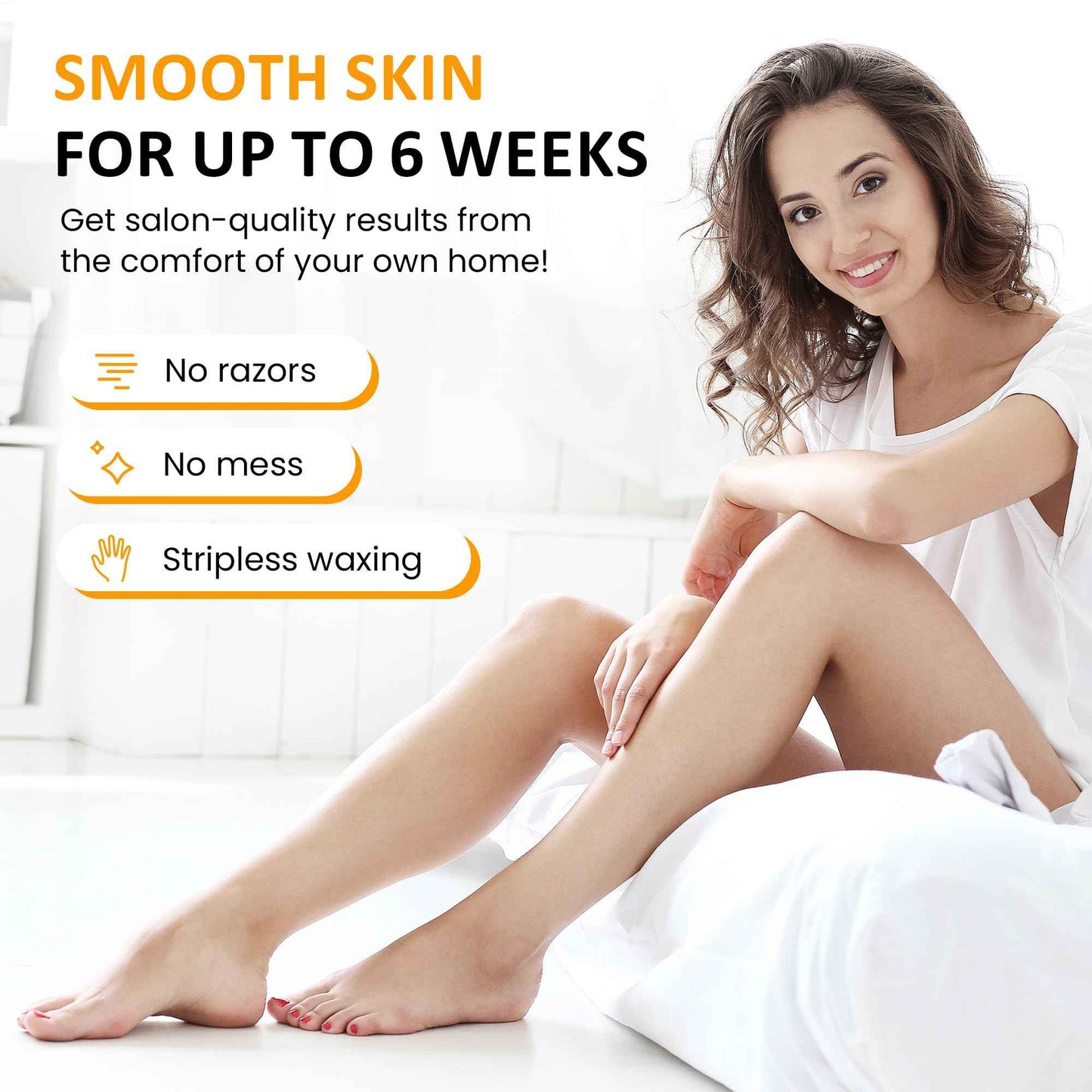 SUNVIVIPRO Wax Beans for Hair Removal, 2.5lb Hard Wax Beads, Waxing Beads for Sensitive Skin, Hair Removal Kit for Women Men Full Body, Facial, Brazilian, Bikini, Legs, Chest