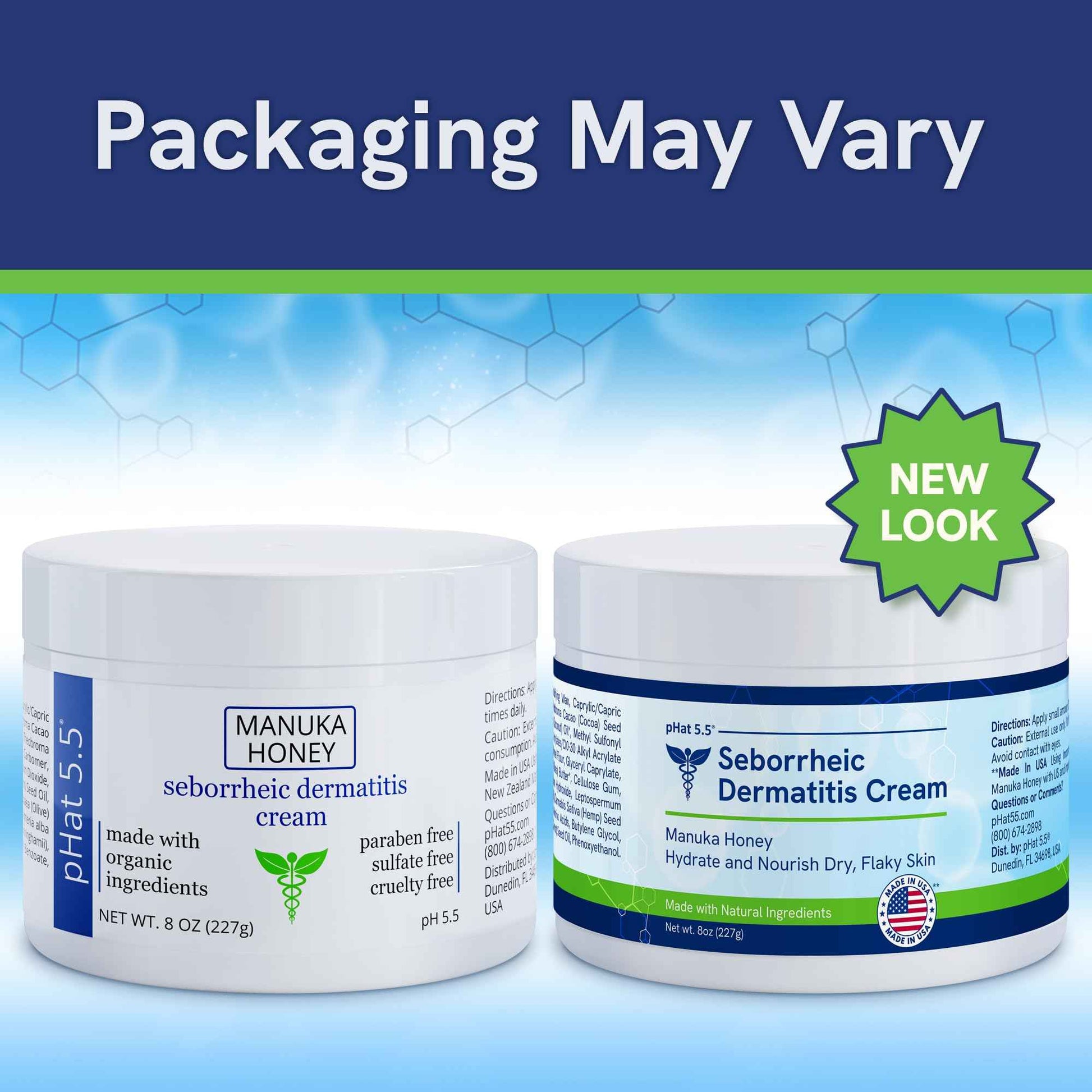 pHat 5.5 Seborrheic dermatitis Moisturizing Cream & Face Lotion for Women - Soothing Redness for Face & Body Cream - Hydrating for Dry Skin & Anti Itch Lotion (8oz)