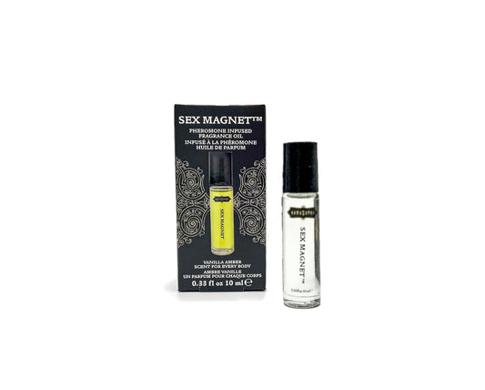 KAMA SUTRA Roll-On - Pheromone Infused Oil Perfume Cologne - TSA Ready Vanilla Amber- Unisex Scent