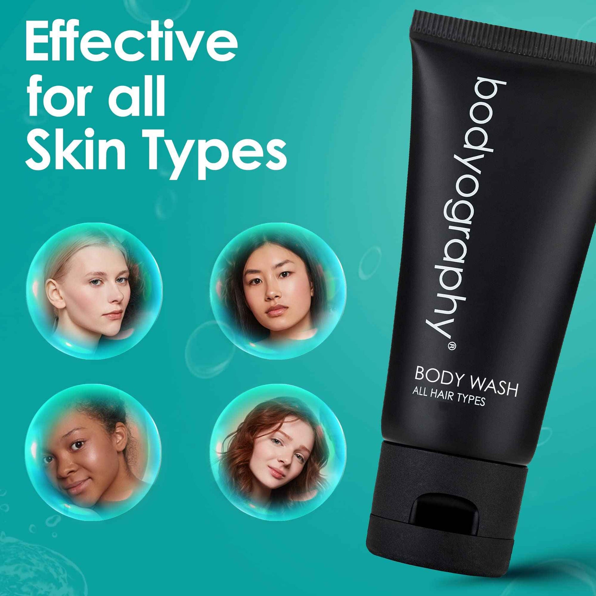 World Amenities - Bodyography - Bulk Body Wash | 50 Count, 1.4oz | Lavender Peppermint, Mini Travel Size Toiletries (100% Recyclable Tube with Flip Top Cap) Hotel Amenities.