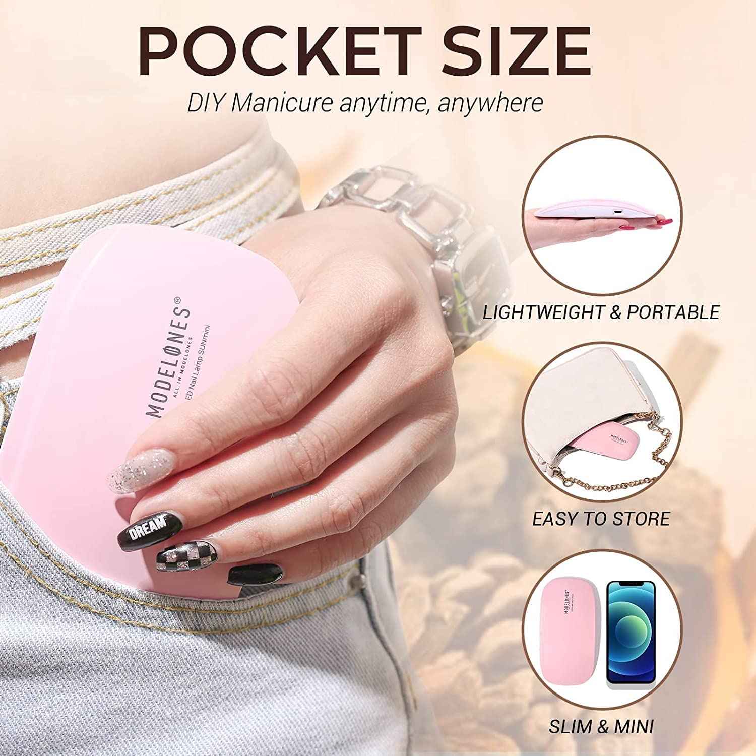 MODELONES Dip Powder Nail Kit Starter-12 Nude Colors French Style Dipping Powder with Base Top Coat 2 in 1 Set, Essential Manicure Nail Art System No Lamp Needed