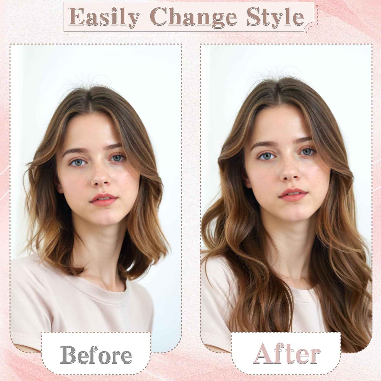 SEGO Clip in Hair Extensions for Women, 100% Remy Human Hair, Mini Hairpieces with 2 Clips, Short Extensions to Add Hair Volume, 2 Pcs, 10 Inches, 16/20/24/30/34g, Natural Blonde