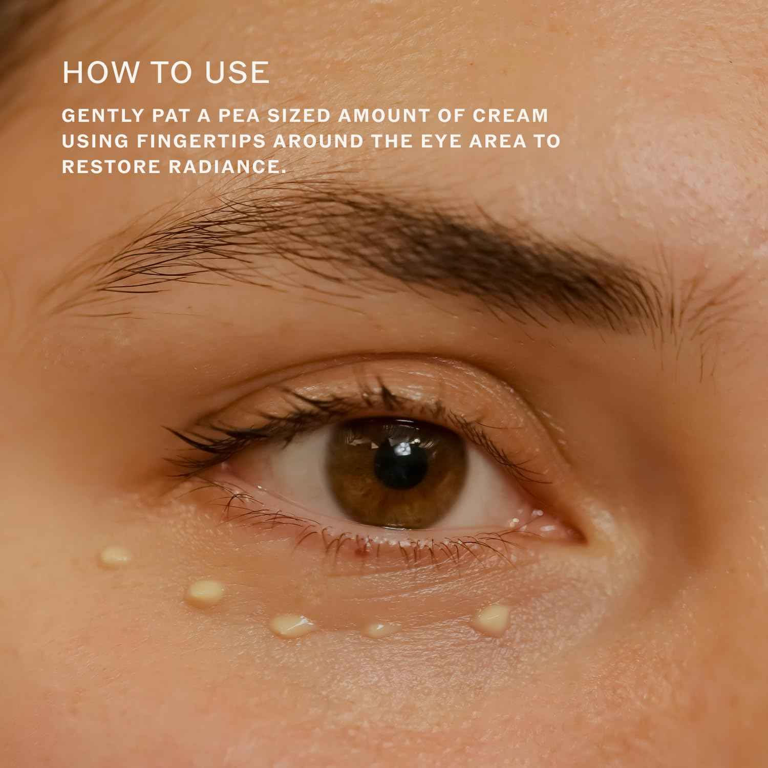 Sahajan Radiance Eye Cream with Niacinamide, Vitamin C + Adaptogens | Ayurvedic Clean Brightening Daily Eye Cream | All Skin Types | Best For Dark Circles, Firming, De-Puff, Soften, Smooth | 0.5 fl oz