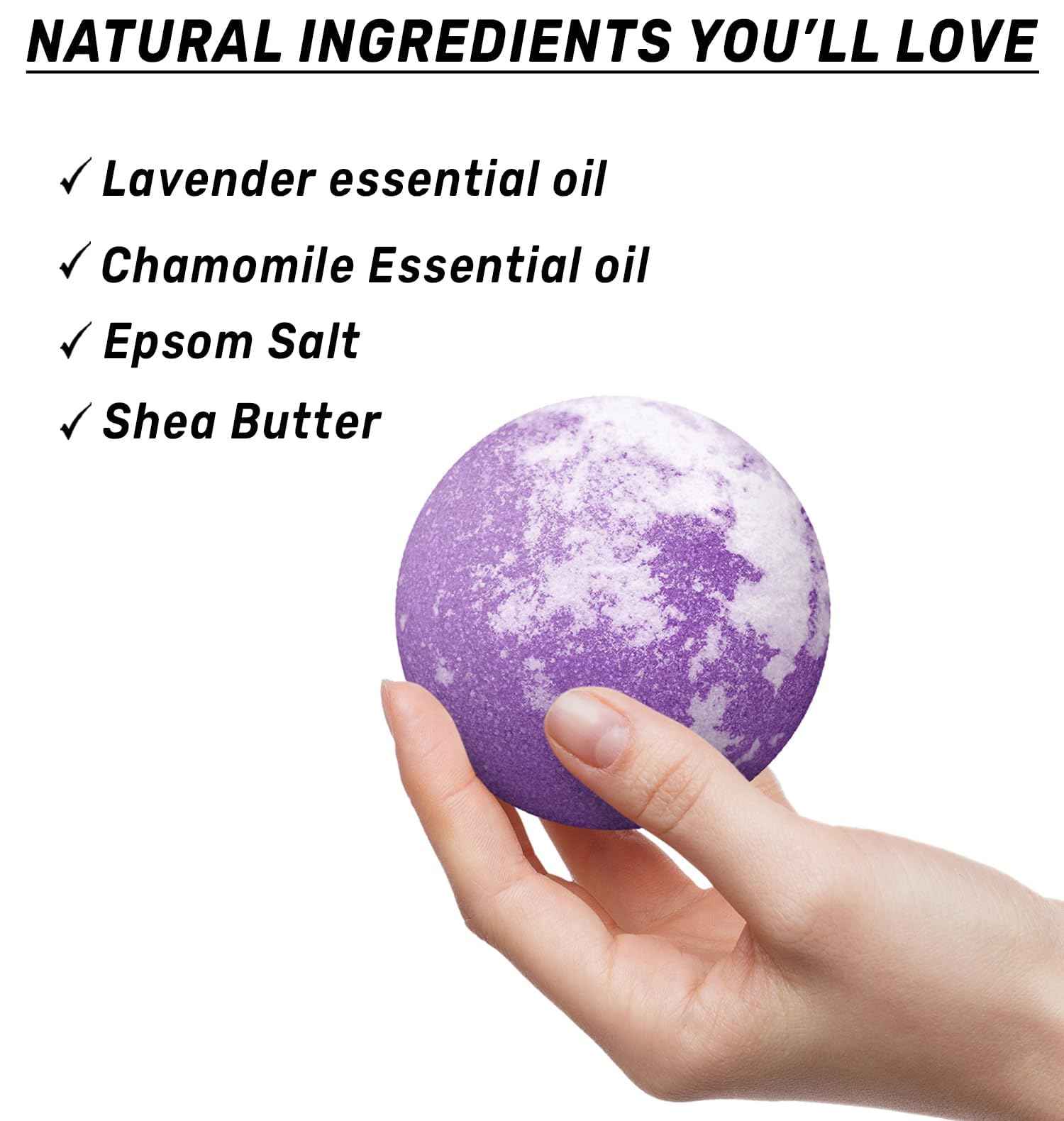 Deep Sleep Bubble Bath Bombs Infused with Lavender Chamomile Essential Oils Moisturizing Bath for Dry Skin and Relaxation Self Care Gift for Women