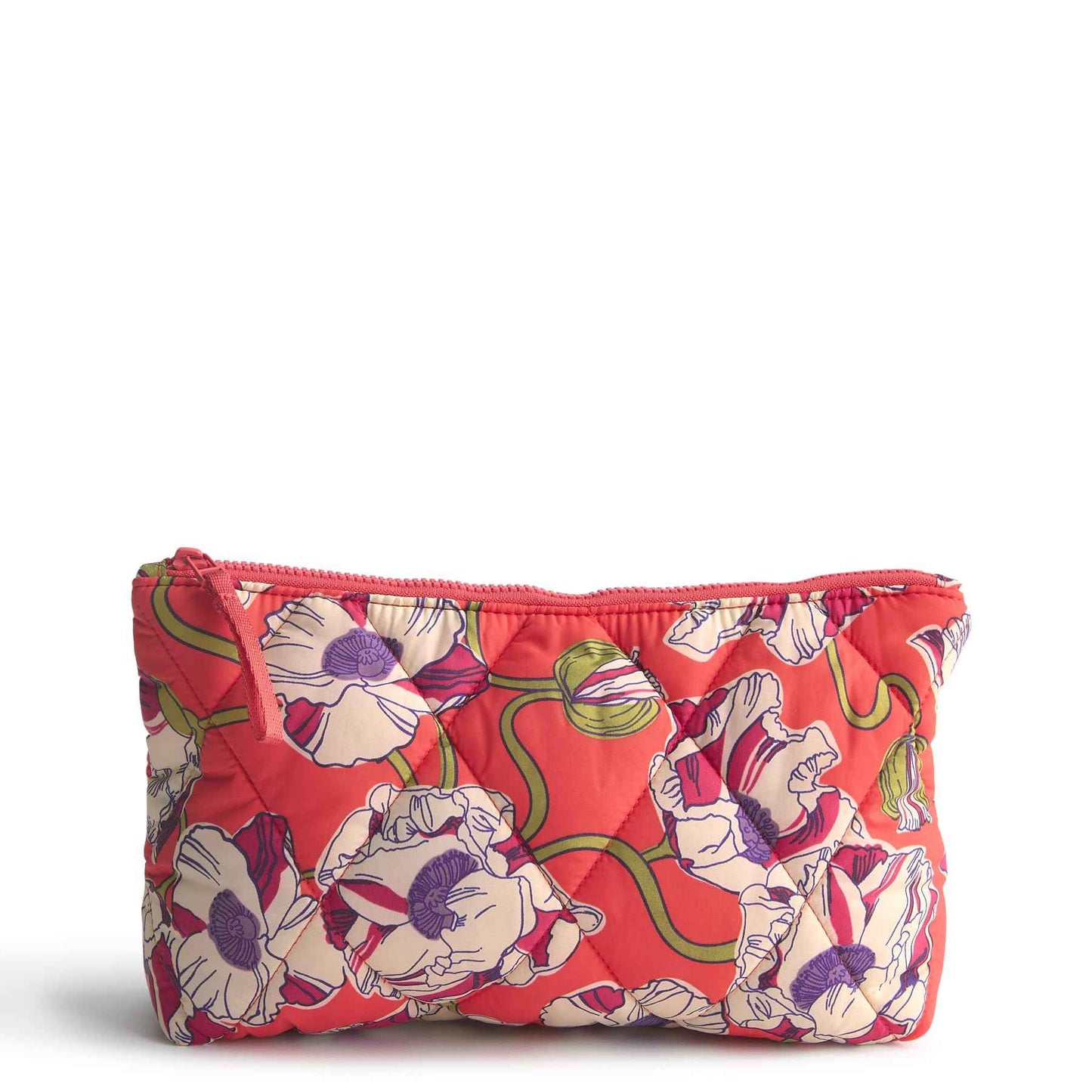 Vera Bradley Women's Featherweight Medium Pouch, Swirling Poppies, One Size