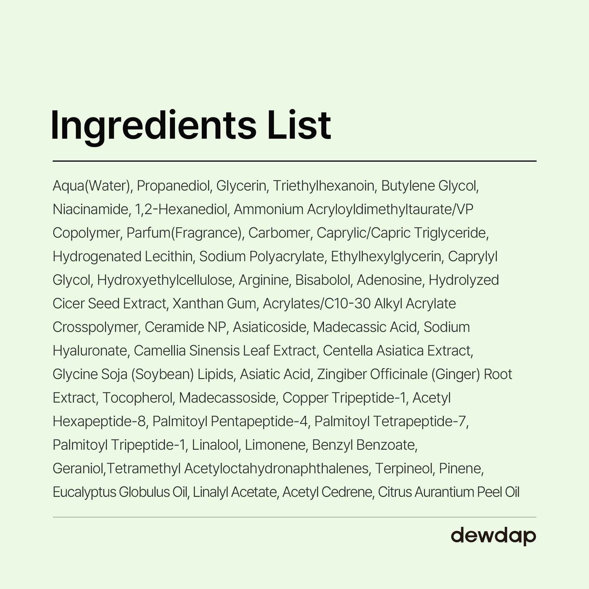 DEWDAP Cicatea Moisture Layering Capsule Cream, Niacinamide, Centella Asiatica for Deep Hydration, Face Moisturizer for Sensitive Skin, Korean Skincare (1.69 Fl Oz / 50ml)