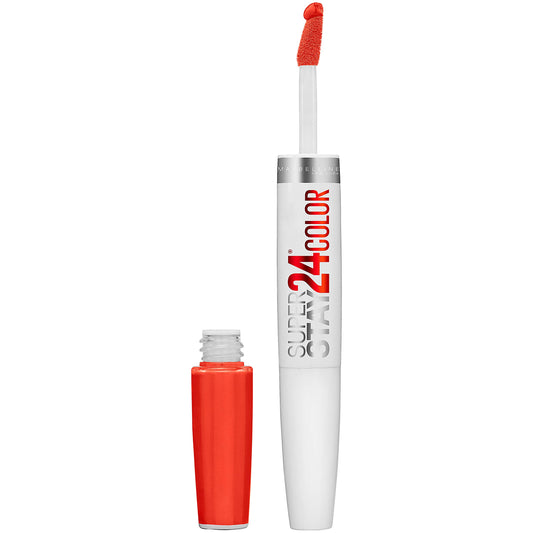 Maybelline New York Superstay 24, 2-step Lipcolor, Non-Stop Orange