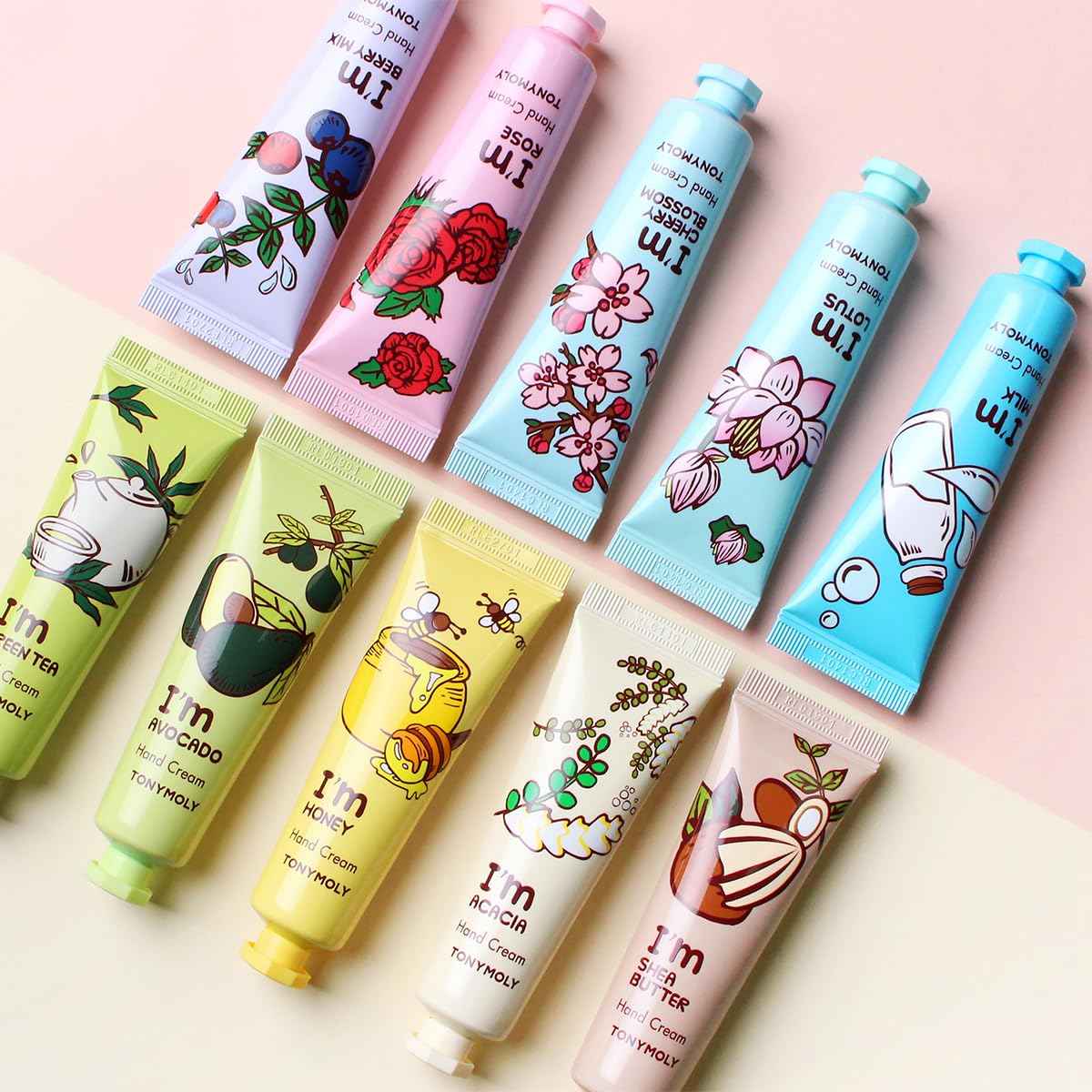 TONYMOLY I'm Hand Cream, Assorted 3, 4 Pack