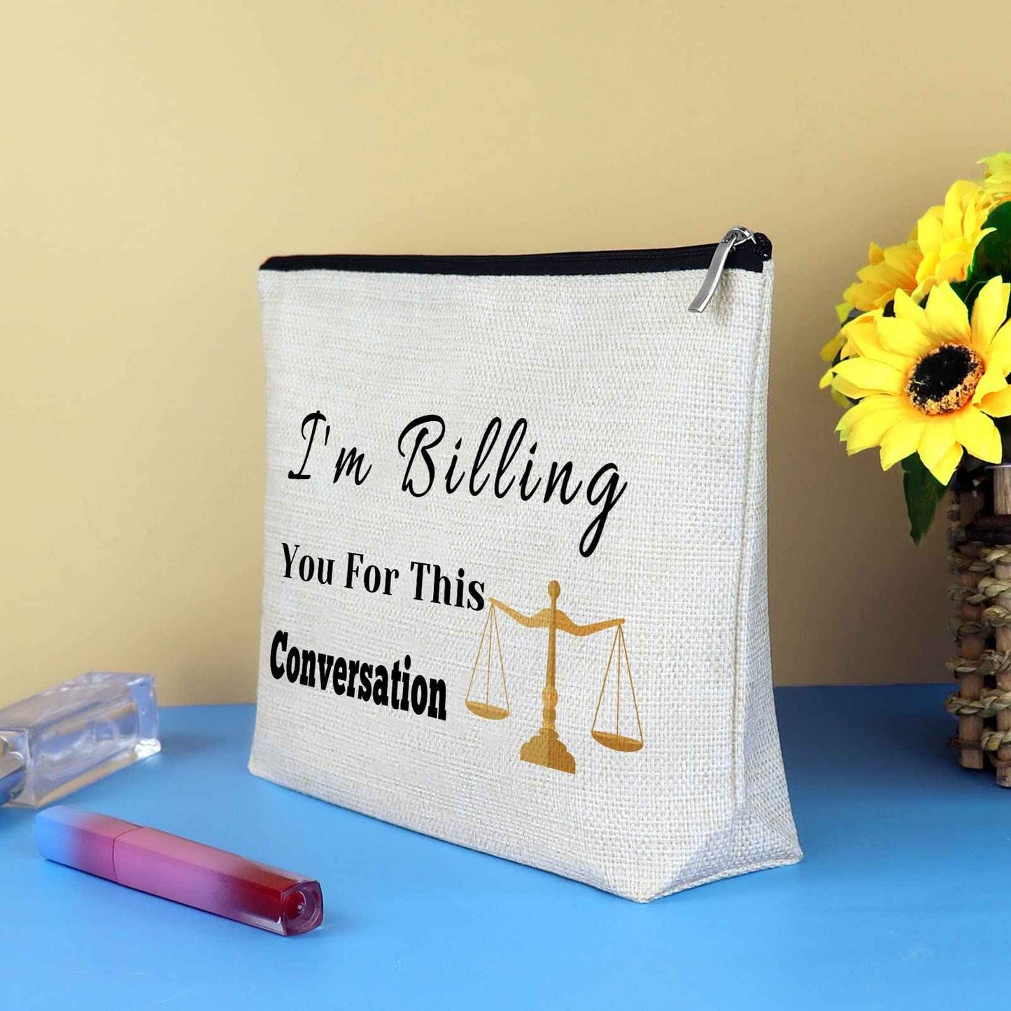 Lawyer Gifts for Women Makeup Bag Lawyer Appreciation Gift Thank You Gift for Lawyer Paralegal Attorney Judge Legal Assistant Law Student Graduation Birthday Gifts Cosmetic Bag Travel Makeup Pouch
