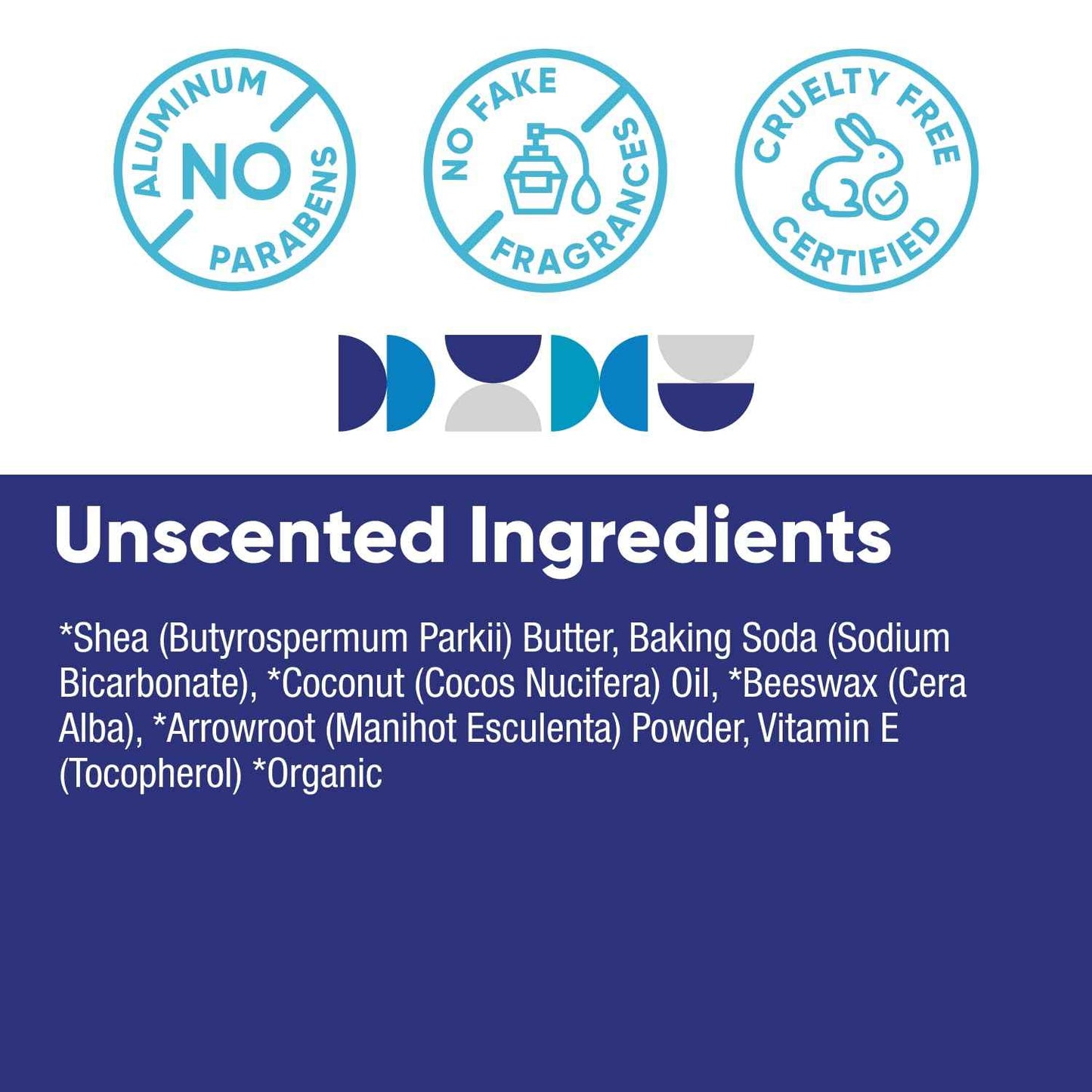 Pretty Frank Natural Aluminum-Free Deodorant Stick, Unscented (2-Pack) | All-Day Odor Control for Women & Men | Effective, Skin Soothing Formula with Safe, Organic Ingredients and No Added Fragrance