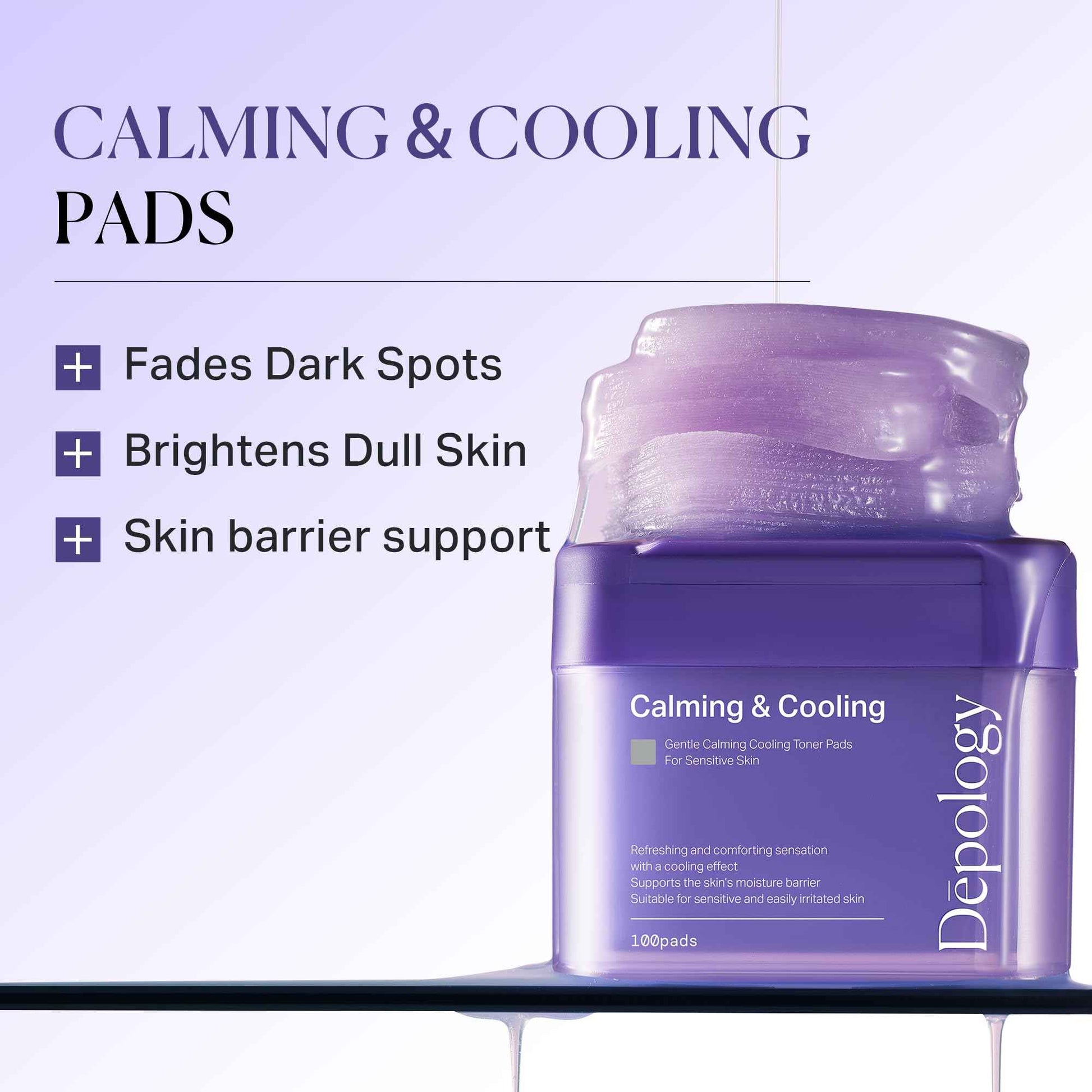 depology Blemish & Tone Toner Pads [Upgraded] – Helps Fade Dark Spots Facial Pads & Uneven Skin Tone with Lactic Acid, Bakuchiol & Centella, Daily Exfoliating for Sensitive Skin