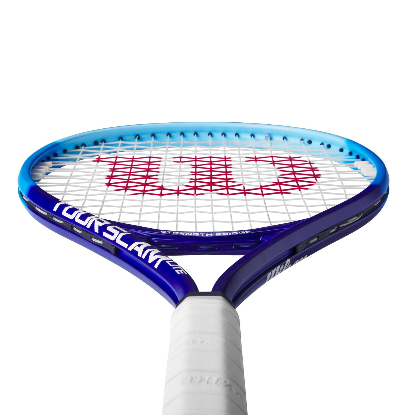 Wilson Tour Slam Lite Adult Recreational Tennis Racket - Grip Size 3: 4 3/8", Light Blue/Dark Blue