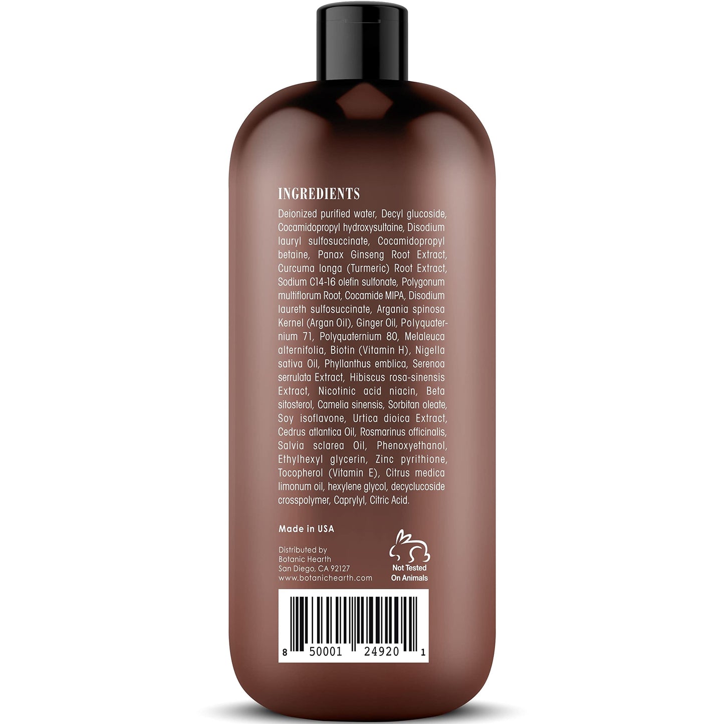 BOTANIC HEARTH Biotin Shampoo with Ginger Oil & Keratin - for Hair Loss and Thinning Hair - Promotes Hair Growth, Sulfate & Paraben Free, for Men and Women - 16 fl oz