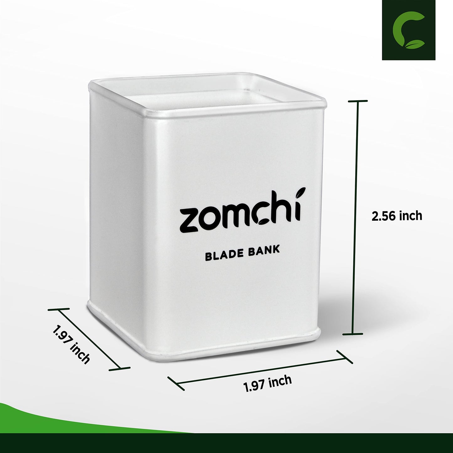 ZOMCHI Razor Blade Bank for Safety Razor Blade Storagement, Used Double Edge Safety Razor Blade Disposal Case (White)