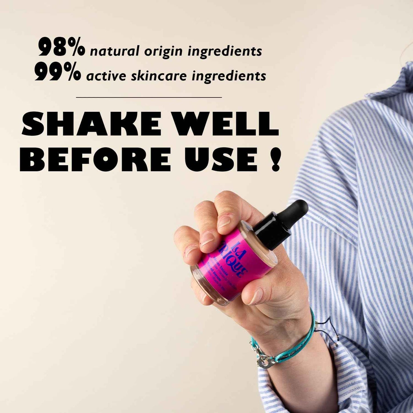 La Crique - Glow Primer Serum - Hydrating Primer for Glowy Skin - Hyaluronic Acid + Prickly Pear Extract - Makeup and Skincare - All Skin Types - 98% Natural Ingredients - Vegan - 1.01 Fl Oz