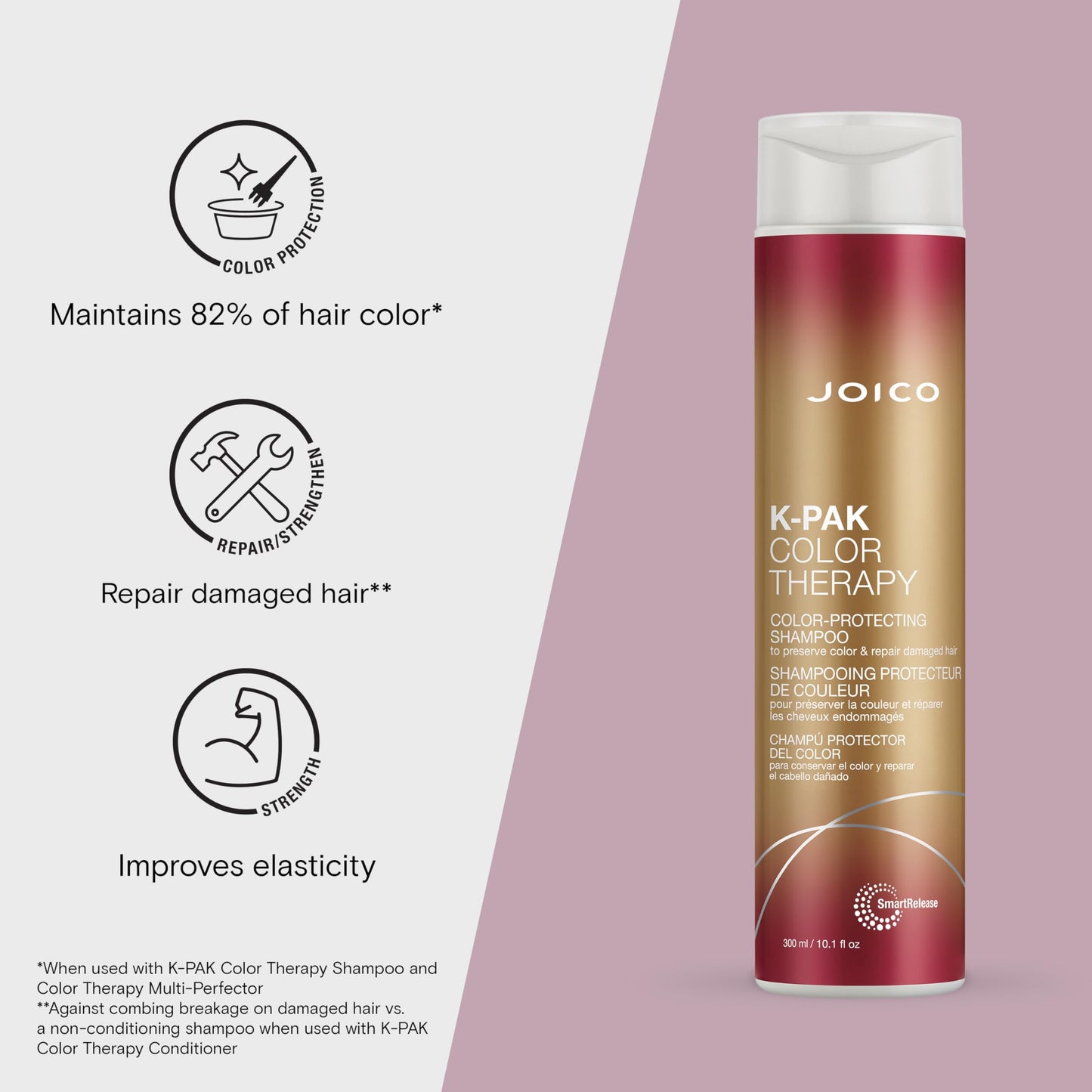 Joico K-PAK Color Therapy Color-Protecting Shampoo & Treatment Set | For Color-Treated Hair