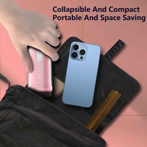 Ear Wax Removal, Ear Cleaning Kit, Electric Ear Cleaning with 4 Pressure Modes, 6 Reusable Replacement Tips, Pink