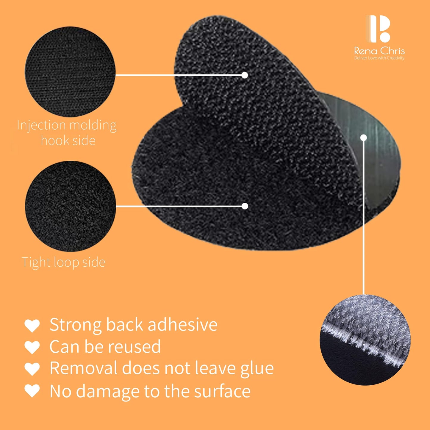 Self Adhesive Dots, Strong Adhesive 1000pcs(500 Pairs) 0.59" Diameter Sticky Nylon Dots, Hook & Loop Dots with Waterproof Sticky Glue Tapes, Suitable for Classroom, Office, Home(Black)