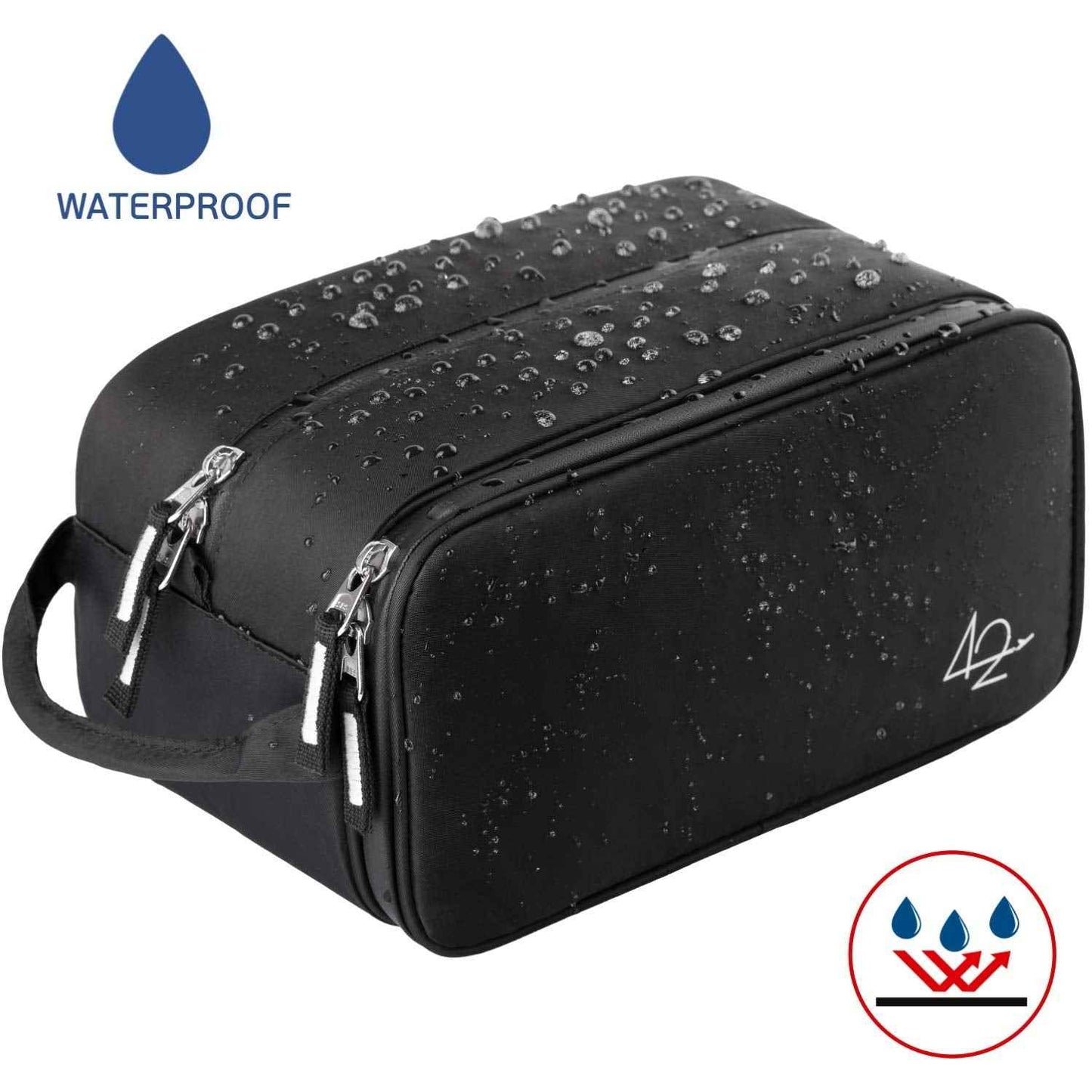 Toiletry Bag Dopp Kit for Men - Nylon Travel Toiletry Bag Waterproof Shower Cosmetic Organizer for Women Men - Travel Kit Shaving Bag for Men