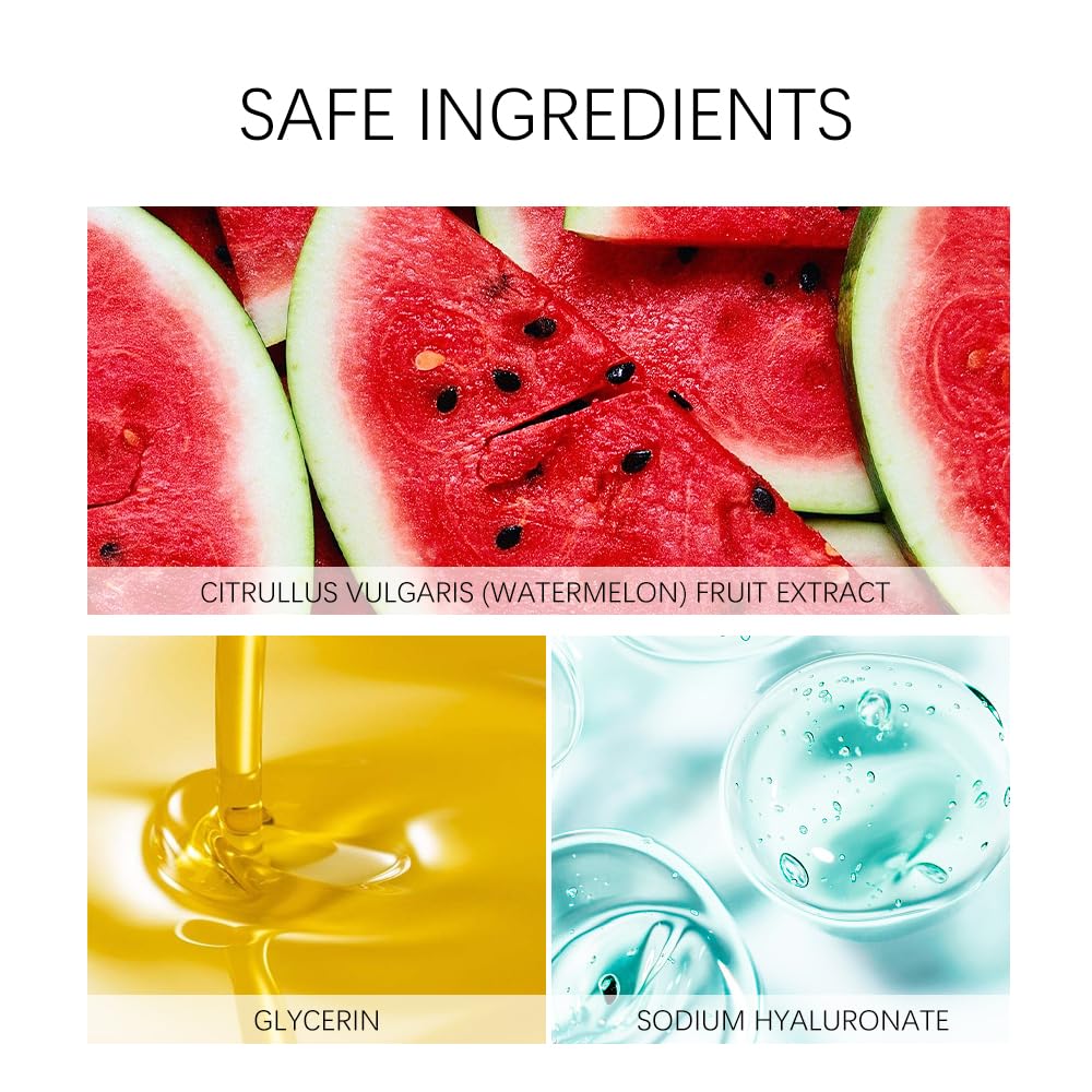 Watermelon Niacinamide Face Serum, Face Serum with Citrullus Vulgaris(watermelon) Fruit Extract, Sodium Hyaluronate, Glycerin, Serum for Skin Care, Moisturize (1PCS)