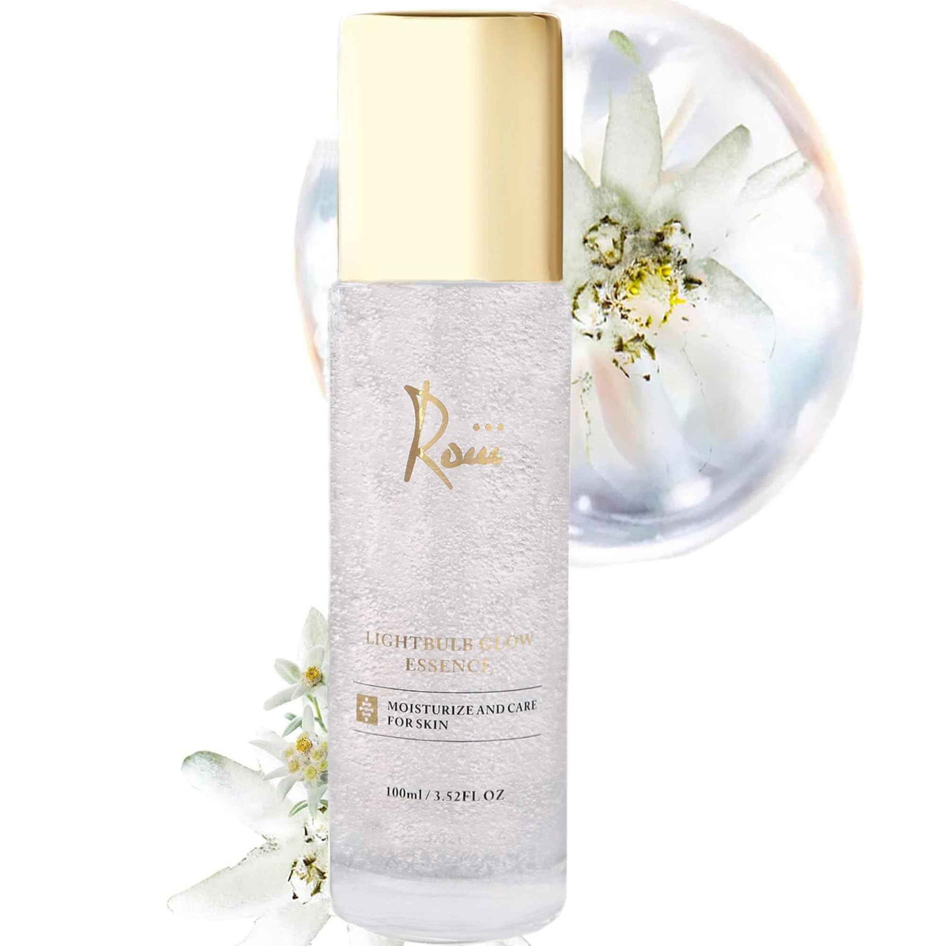 Roiii Light Bulb Glow Essence Serum - Vitamin C + Niacinamide + Hyaluronic Acid - Brightening Face Essence for Glowing Skin - Neck Reduce Dark Spots & Even Skin Tone 3.52 FL.OZ