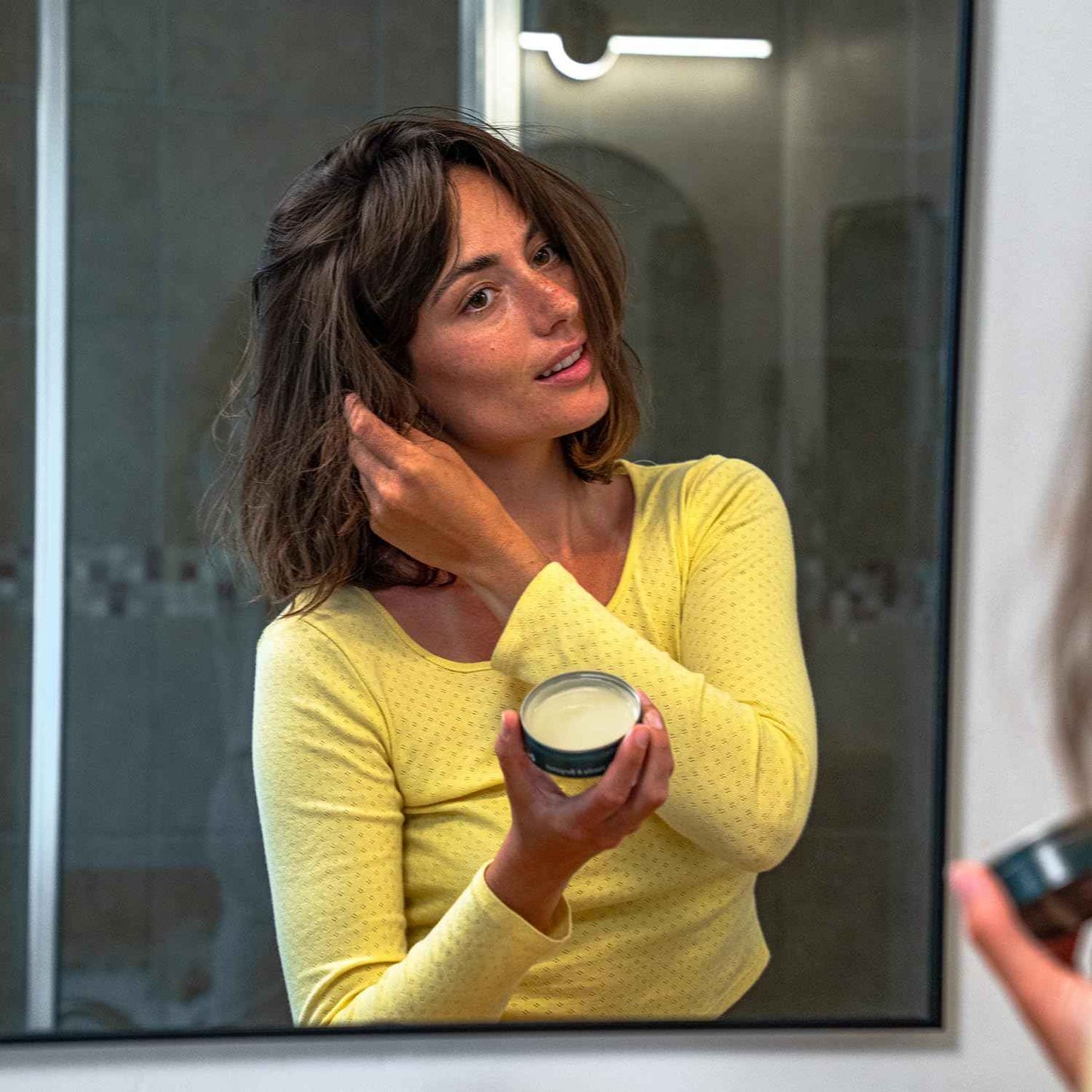 Badger Hair Pomade for Men, Organic, Easy to Use, Subtle Masculine Scent, Medium Hold Hair Pomade with Medium Shine Finish, Nourishes Hair & Scalp 2 oz Tin, 2-Pack