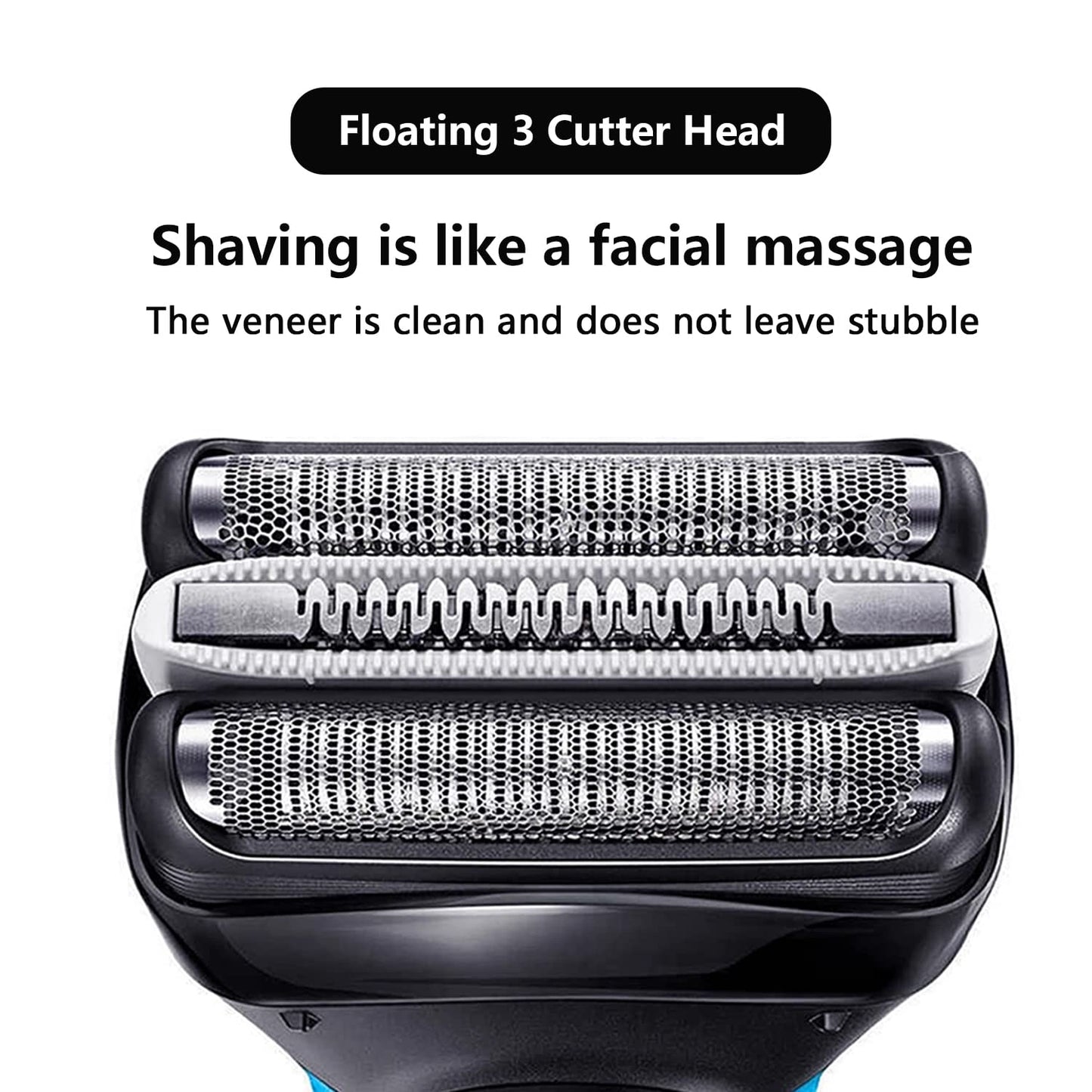 32B S3 Replacement Shaver Heads Part Accessories for Braun Series 3 Replacement Head, Shaving Head for Braun 3010s 320 330 340 370cc 3090cc 350cc-4 390cc-4 3000s 3040s 3050cc