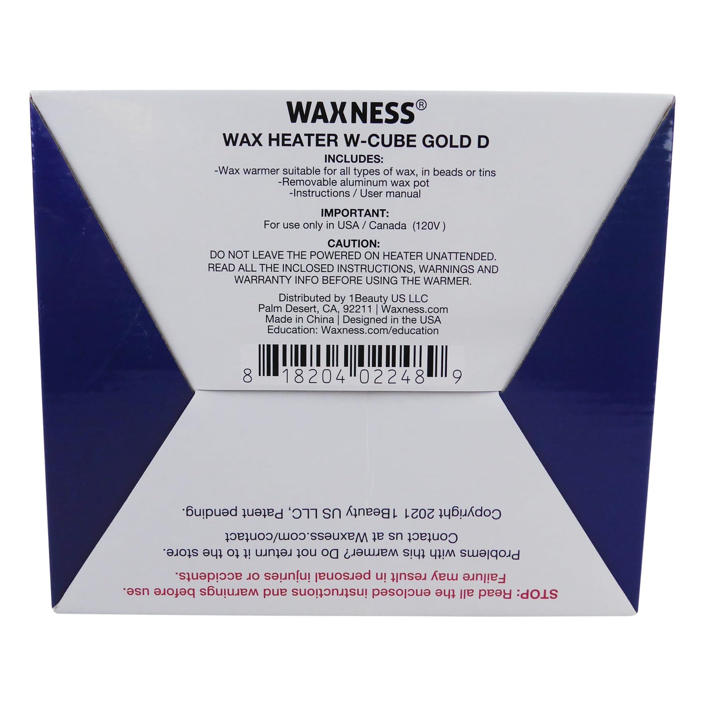 Waxness Wax Warmer W-CUBE Gold Digital 16 oz 1 lb