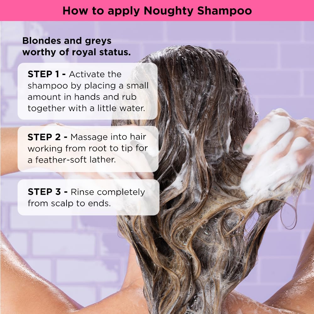 Noughty 97% Natural Pumped Up Volumising Shampoo to Gently Cleanse and Volumise Fine or Limp Hair with Red Grape and Vitamin B5, Sulphate Free Vegan Haircare 250ml