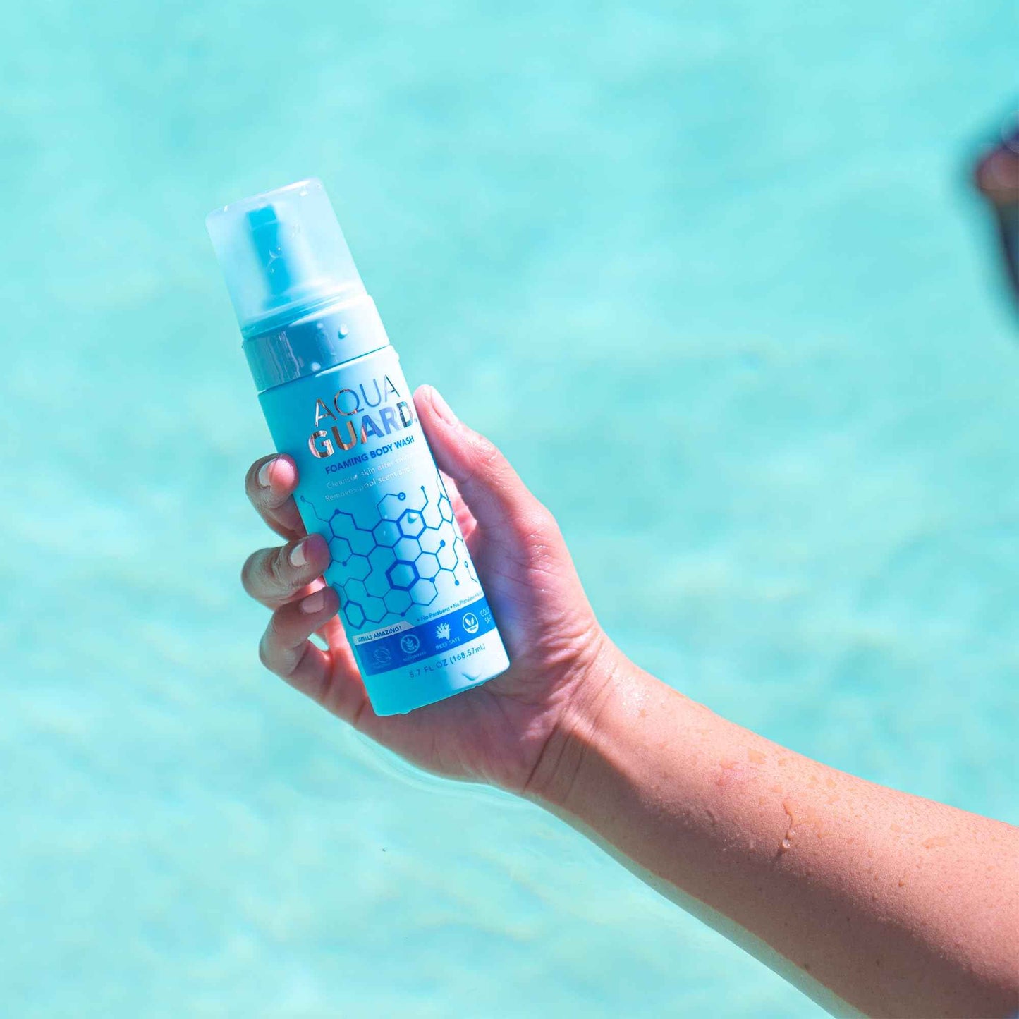 AQUA GUARD After-Swim Foaming Body Wash | Leaves Skin Soft and Smooth + Neutralizes Chlorine Scent and Residue (2-Pack)