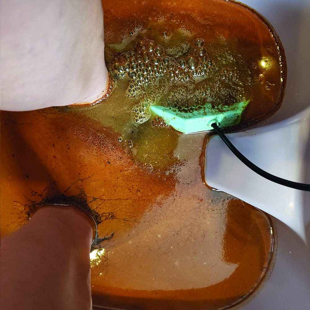 Cell Spa CS-900 Twice Powerful 6.5" x 5.5" Ion Detox Foot Bath Arrays Flat Dual Coil Stainless Steel Aqua Ionic Cleanse Array Compatible with Most 1/4" Plug Type Detox Machines