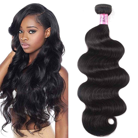UNICE 10A Malaysian Body Wave Virgin Hair 1 Bundle, Raw Unprocessed 100% Virgin Human Hair Weave 100g/pc Natural Color 12inch