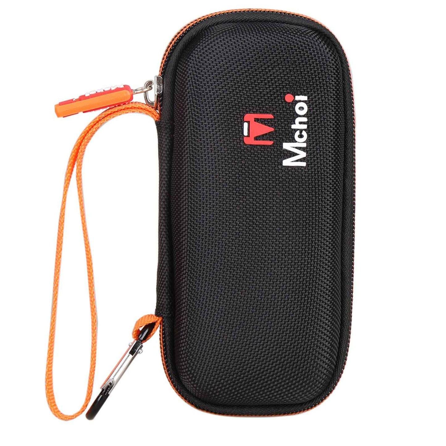 Mchoi Hard Carrying Case Fits for Gillette Fusion5 Men’s Razor & Proglide Shield Men's Razor, Case Only (Black, Orange)