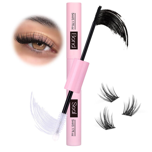 Bond and Seal Lash Glue Strong Hold Lash Cluster Glue 2 in 1 Lash Bond and Seal Waterproof Long Lasting Cluster Lash Glue by Ruairie
