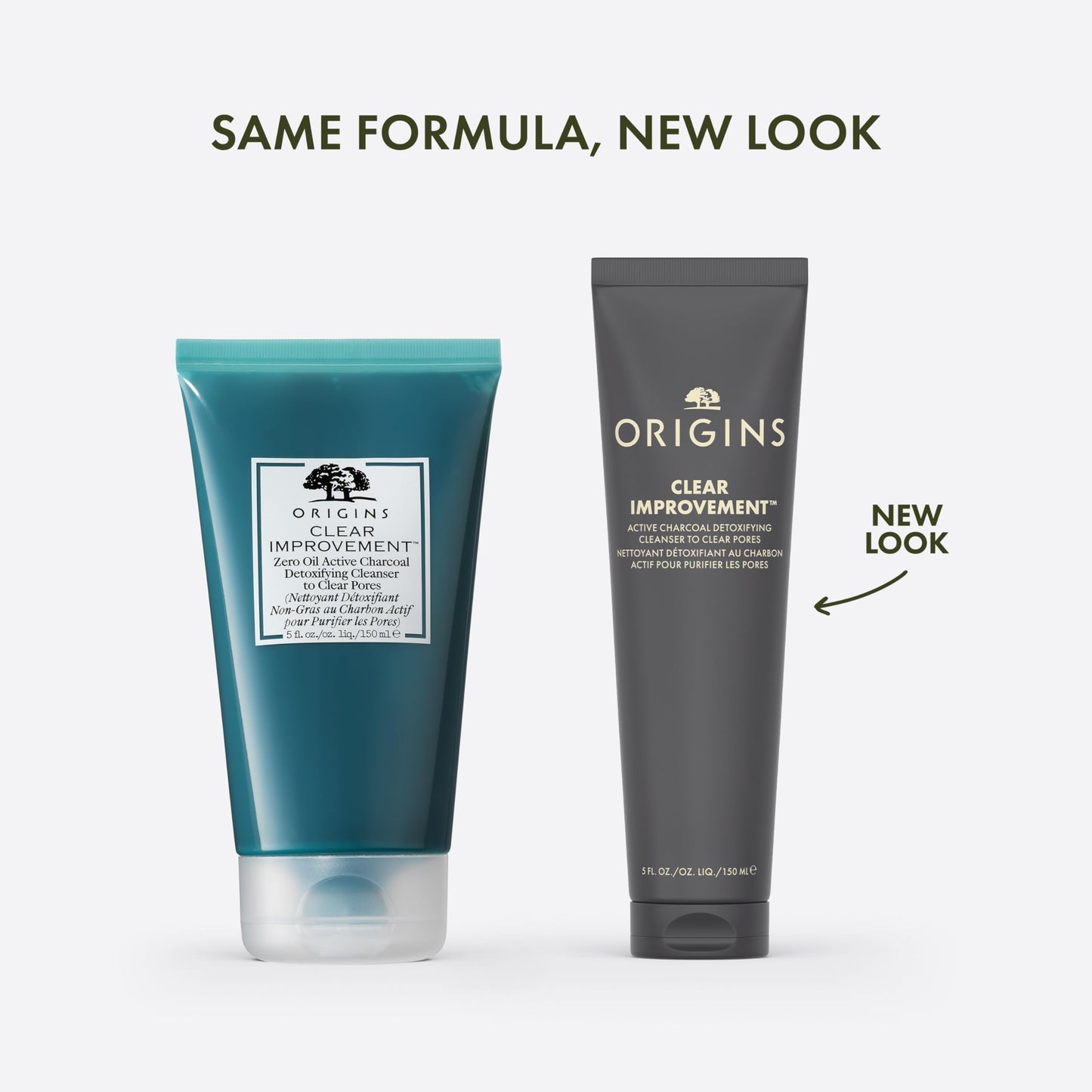 Origins Clear Improvement Detoxifying Cleanser to Clear Pores | Visibly Minimizes Pores | With Bamboo Charcoal & Salicylic Acid, 5 Fl Oz