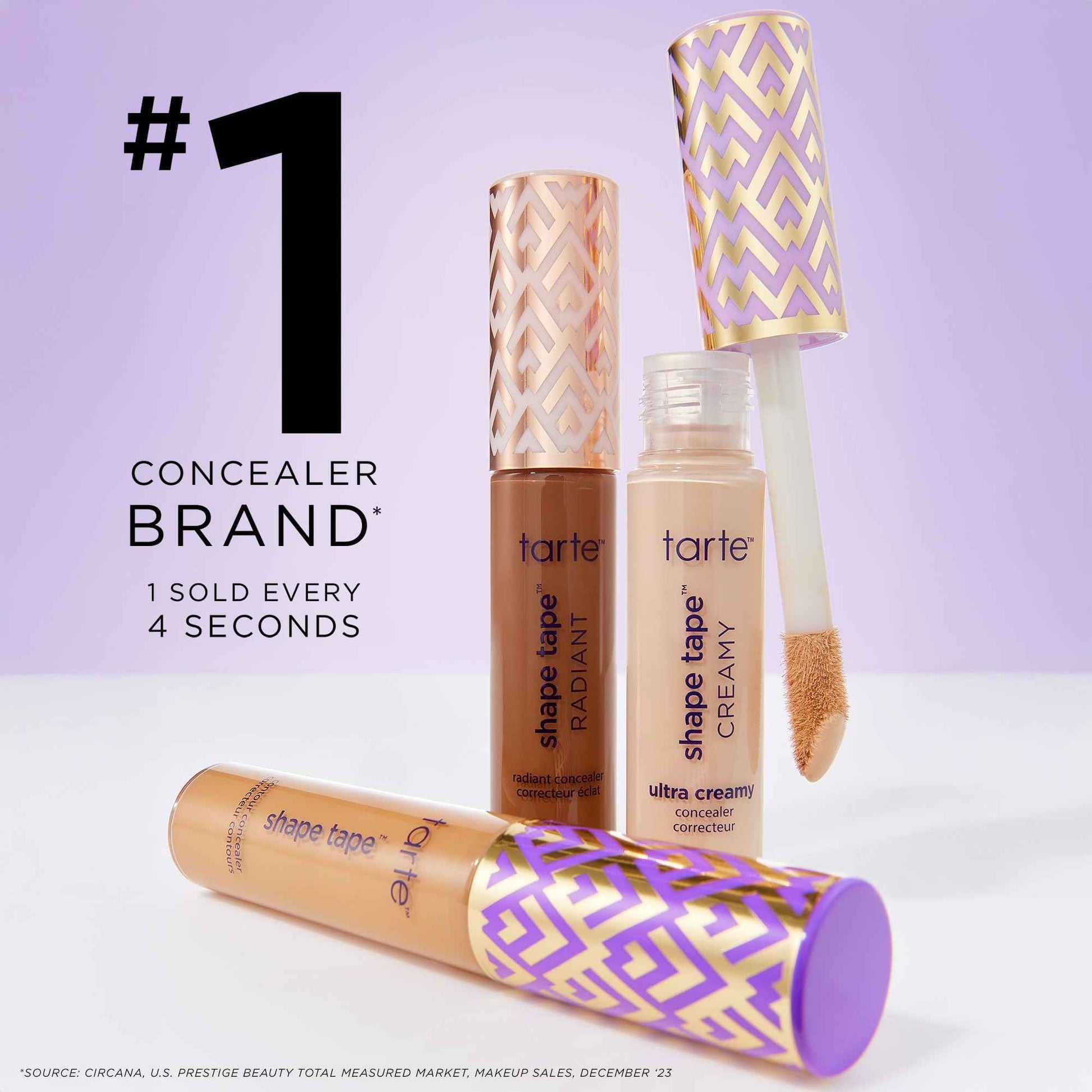 tarte shape tape radiant concealer – Medium-Coverage, Radiant Finish for Under Eye Concealer for Dark Circles, Fine Lines, Redness & Discoloration, Hydrating, Vegan, Cruelty Free