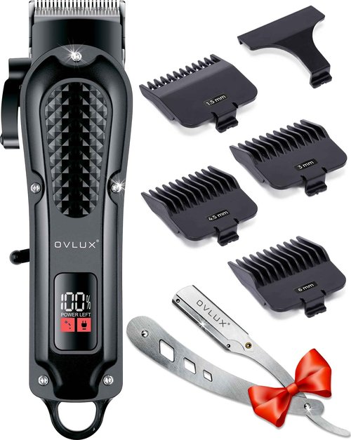 Cordless Hair Clippers for Men: Professional Barber Clippers for Precision Grooming, Rechargeable and Powerful - Máquina para Cortar Pelo de Hombre