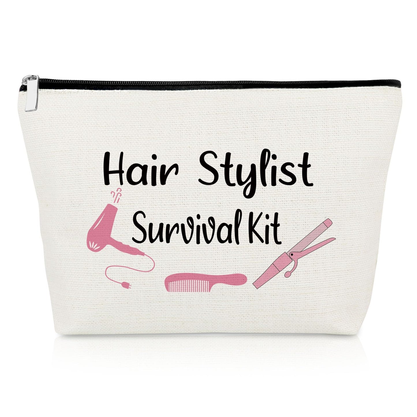 Hairdresser Gifts Makeup Bag Hair Stylist Gifts Inspirational Gifts for Hairstylist Gifts for Hair Dresser Gifts Retirement Gifts for Hairdresser Cosmetology Graduation Gift Travel Cosmetic Pouch