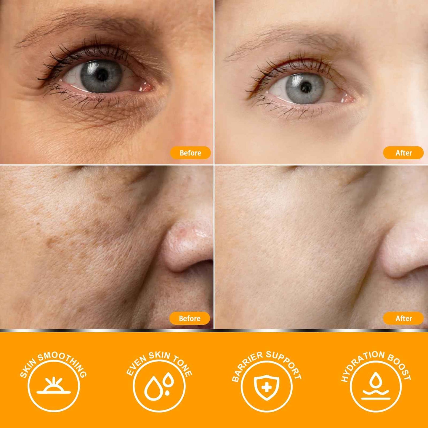 Vitamin C Serum for Women over 70, Vitamin C Serum for Mature Skin Face Hydrates, Firms, Lifts, Targets Age Marks, Wrinkles and Smoothes Skin Texture 1.69 fl oz